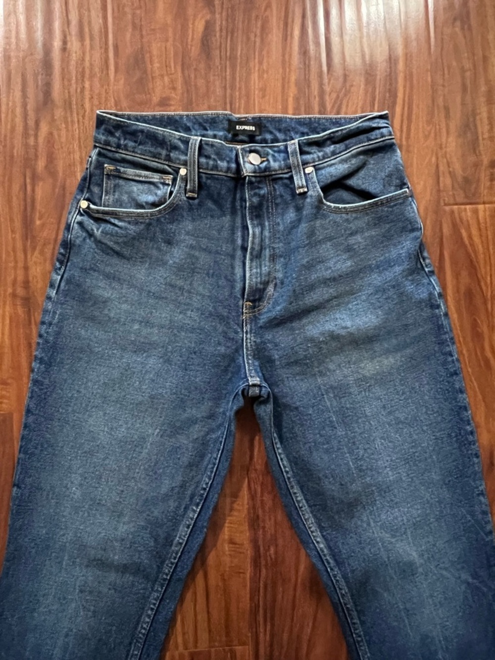 Express Modern Straight Super High Rise Jeans size 6 - Picture 2 of 8
